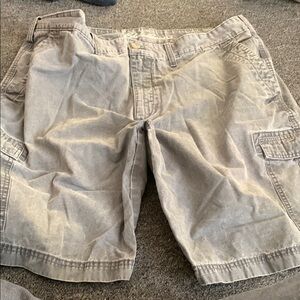 Men's Gray Cargo Shorts Eddie Bauer 42